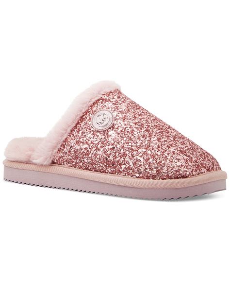 gouden slippers michael kors|michael kors slippers for women.